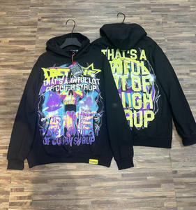 Topkwaliteit DAT is EEN GEWELDIGE HOORN aan eenheidelijke kleurige hoestsiroop Hoodie 100% katoen Klassiek losvallend merkprint Hoestsiroop Heren Sweatshirt Hoodies - Product Image 1