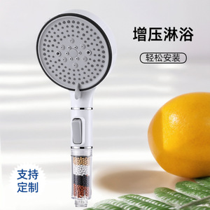 Cabezal de Ducha Presurizado y Filtrado Royal Stan, Panel Grande, Interfaz de 4 Puntos, Portátil, con Soporte de Personalización - Product Image 1