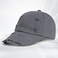 Gorra de Béisbol de 6 Paneles con Logotipo Personalizado Bordado, Estilo Desgastado, de Sarga, Vintage, de Algodón Lavado, Estilo Dad Hat, Deportiva