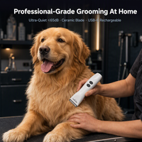 Tondeuse professionnelle sans fil Shernbao PGC-320 pour animaux, 2 vitesses, rechargeable, faible bruit, pour chiens et chats, vente en gros