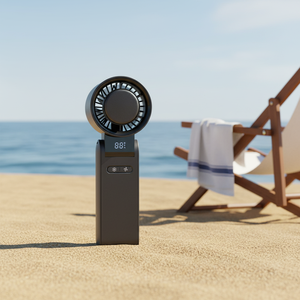 Soldes saisonnières : Mini ventilateur de table noir en plastique pour enfants, mini ventilateur électrique portatif pour le retour et le remplacement - Product Image 1