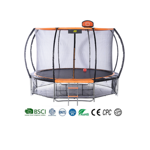 Zoshine <span class=keywords><strong>Trampoline</strong></span> Robuste pour Enfants avec Panier de Basketball, <span class=keywords><strong>Poteaux</strong></span> Arqués, Tapis de Rebond Sûr pour la Famille - Offre Spéciale - Product Image 1
