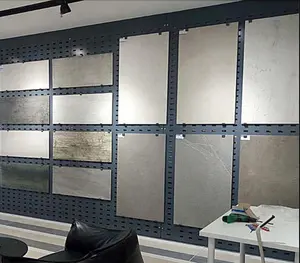 Fabrika özel metal perakende örnekleri kat seramik raflar ekran temsilcisi fayans seramik raf