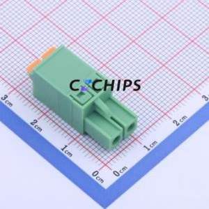 KF2EDGKN-5.0-2P Plug-in Terminal Block P=5mm Connector ( Connector Type: Plug )( Construction: 1x2P )( Pitch: 5mm ) - Product Image 2