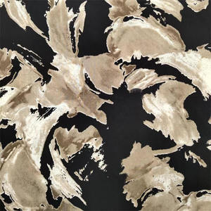 Usine en gros bloc graffiti motif 100% polyester tissu doux en mousseline de soie nida crêpe abstrait impression tissu pour abaya - Product Image 4