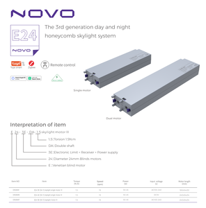 NOVO 3ème Génération Skylights Nid d'Abeille Jour et Nuit Stores Simples/Doubles Moteur <span class=keywords><strong>de</strong></span> Skylight Fenêtre <span class=keywords><strong>de</strong></span> <span class=keywords><strong>Toit</strong></span> pour Supermarché Occultation Totale - Product Image 2