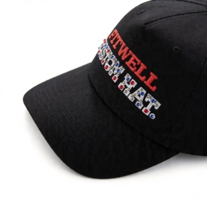 Gorra de Béisbol Personalizada de 5 Paneles con Bordado y Logotipo de Pedrería para Marca de Moda OEM - Product Image 6