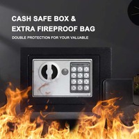 Safewell elektronische digitale Sicherheit Caja Fuerte Heim feuerfeste Kasten für Bargeld Geldschatulle mit Wasser und feuerdichter Tasche