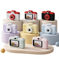 Appareil photo numérique à double objectif AI pour enfants, écran de 2,4 pouces, jouet photo pour enfants, cadeau d'anniversaire