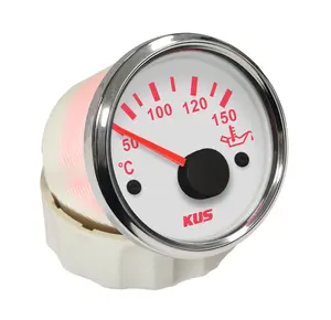 KUS garantili yakıt yağ basınç göstergesi ölçer 0-5Bar 0-75PSI arka işık 12V/24V 52MM(2 ")