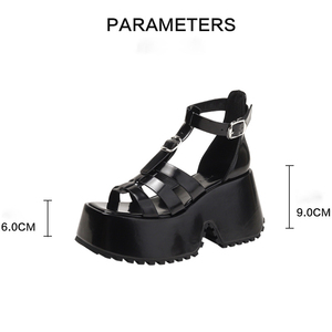 Fashion Summer Design Blue Denim <span class=keywords><strong>sandali</strong></span> alla moda <span class=keywords><strong>donna</strong></span> Casual Ladies Roman Shoes Platform <span class=keywords><strong>sandali</strong></span> con suola spessa da <span class=keywords><strong>donna</strong></span> - Product Image 3