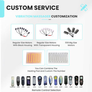 Massagesysteem Op Maat Gemaakte Vibratiemotoren En Infrarood Verwarmingskussen Massagebed Mat Accessoires - Product Image 4