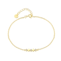 Mlluki Fashion – ensemble de bijoux en argent Sterling 925, collier et bracelets avec pendentif géométrique en forme de losange en Zircon cubique, cadeau pour femmes