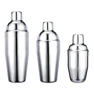 Logo personnalisé direct d'usine en métal 350/550/750ml en acier inoxydable Premium Drink <span class=keywords><strong>Shaker</strong></span> pour barman - Product Image 3
