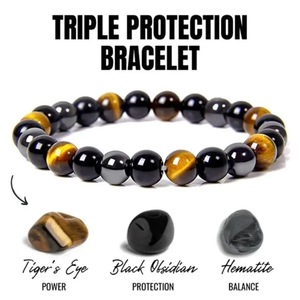 Wholesales Elastic <strong>String</strong> Tiger Eye <strong>Agate</strong> Crystal Women Men Wealth Money Jewelry Natural Stone Beads Bracelet Jewelry - Product Image 5