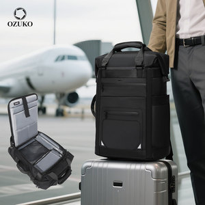 <span class=keywords><strong>Ozuko</strong></span> กระเป๋าเป้สะพายหลังใส่แล็ปท็อปความจุขนาดใหญ่ของผู้ชายทันสมัย9660 2025วัสดุอ๊อกซฟอร์ดกันน้ำกระเป๋าเดินทางธุรกิจ USB สำหรับเดินทาง - Product Image 1