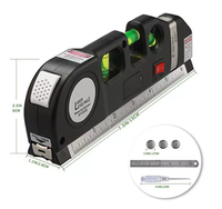 Niveau Laser Horizon mesure verticale 8 pieds aligneur règles métriques Standard mesure polyvalente niveleur ruban noir