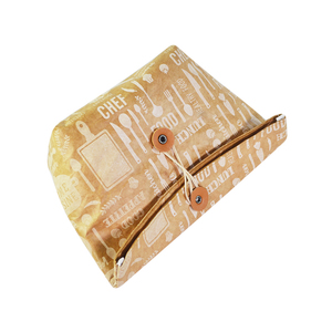 Paquete de papel multiusos, bolsa de papel Kraft impermeable, porta alimentos, bolsa de almuerzo de papel marrón aislado con cubierta de rollo - Product Image 4