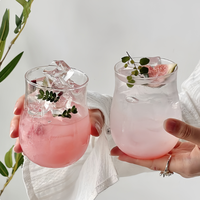 Mug à café isotherme moderne en verre borosilicate de haute qualité, forme tulipe, 350 ml, résistant à la chaleur, sans BPA, compatible micro-ondes et lave-vaisselle