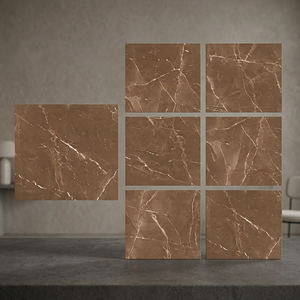 กระเบื้องปูพื้นพอร์ซเลนขัดเงา Leida Bianco ขนาด 800x800 มม. ลายหินอ่อนสีขาว ดีไซน์หรูหราสำหรับตกแต่งภายใน - Product Image 2