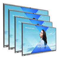 Faible MOQ, tableau blanc interactif système Android 75 pouces, série de projets personnalisés, tableau plat intelligent 4K pour les enseignants et les entreprises