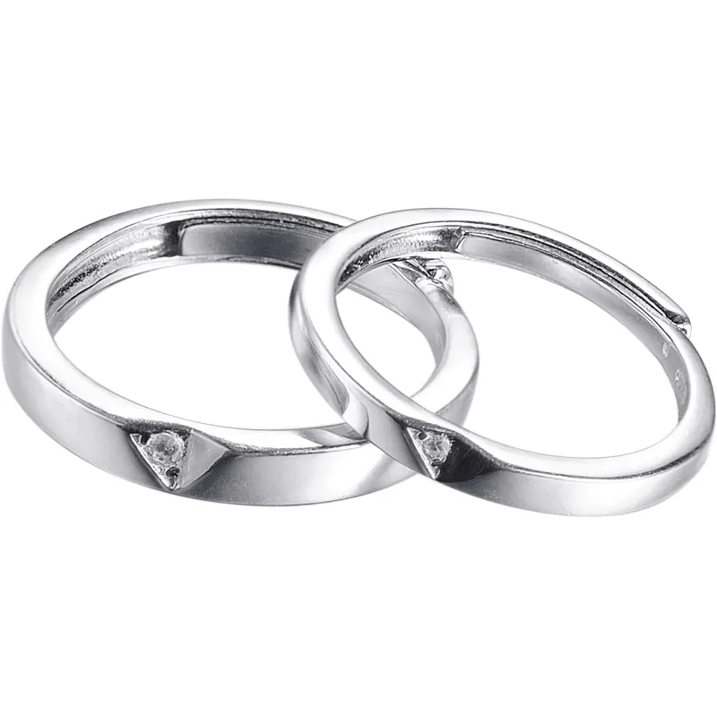 Un metro di sole coppia anello regalo design di nicchia anello in argento 925 anello aperto coppia