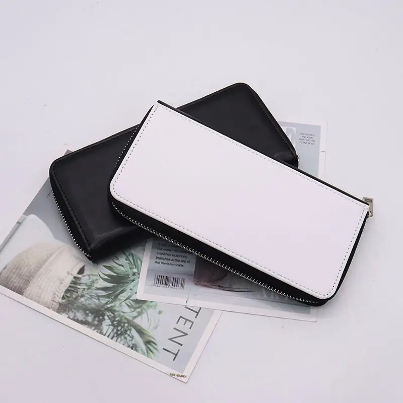 Factory Custom Designer Long Wallets Women Sublimation Zipper Leather Small Mini Wallet For Girls