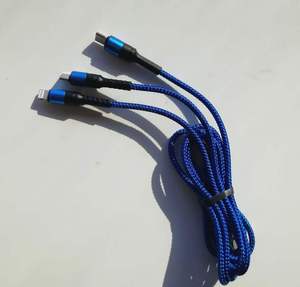 3in1 Loại-C 3A sạc nhanh nylon bện cáp dữ liệu 1.2m chiều dài phù hợp với tất cả các loại điện thoại di động điện tử Sản phẩm bán chạy nhất - Product Image 4