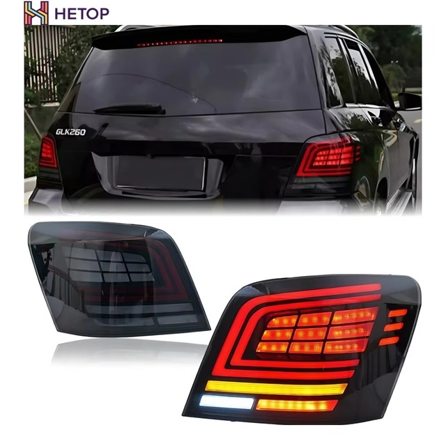 HETOP W204 Taillights 2007-2015 C-Class LED Upgrade Rear Lights Brake Reverse Tail Lamp Modified Dynamic Turn Signals for Benz