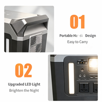 Station d'alimentation solaire portable 3000W, prix abordable, 220V 50HZ/60HZ, station d'alimentation portable solaire, station d'alimentation par batterie pour l'extérieur