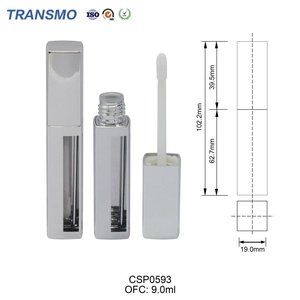 Tubes et boîtes personnalisés pour gloss à lèvres avec logo, tubes de gloss à lèvres avec étiquette personnalisée, tubes de gloss à lèvres miroir dorés - Product Image 3