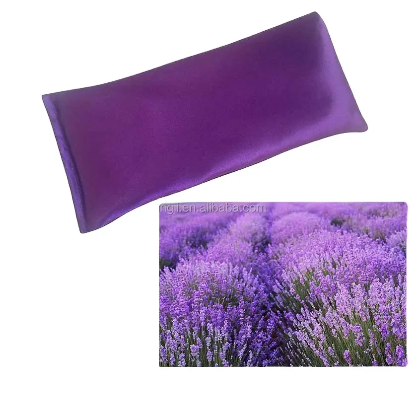 E281 travesseiro para os olhos, cheio de lavanda e sabor orgânico, terapia de lavanda, fria e quente