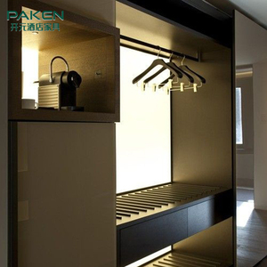 Factory custom modern wardrobe cabinet and luggage set for ghana hotel - Product Image 1