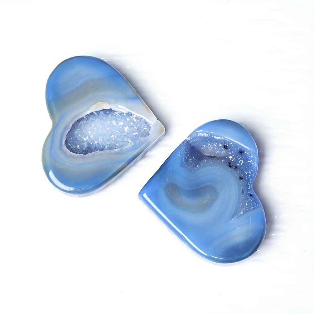 หัวใจหินอาเกตสีน้ำเงิน