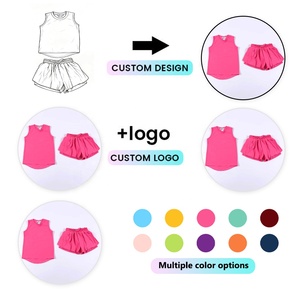 Conjunto Deportivo para Niñas DH ODM Orchid Purple, Chaleco de Cuello Redondo Suave, Pantalones Cortos de Running de Alta Elasticidad, Ropa Deportiva para Niñas Pequeñas - Product Image 4