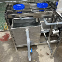 Machine de remplissage et de bouchage semi-automatique pour bouteilles d'eau, équipement de pressage de bouchons à alimentation par baril, en acier inoxydable, personnalisable