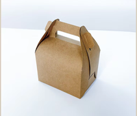 Boîte en papier jetable recyclable personnalisée pour l'alimentation, boîte cadeau en papier kraft pour gâteaux, bonbons et aliments avec fenêtre