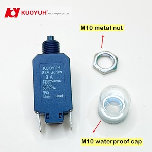 Protector Térmico Reajustable KUOYUH Serie 88A para Electrodomésticos Industriales y del Hogar, CA 125V/250V, con Tapa Impermeable - Product Image 3