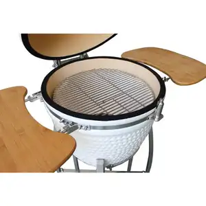 Wholesale Price Custom Kamado Outdoor Kitchen Ceramic Bbq Grill Diamond Shape Barbecue Grill For Sale
