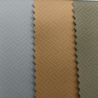 Tissu en cuir PU coloré pour vêtements ; Tissu tricoté résistant à l'abrasion et anti-moisissure ; Plusieurs couleurs en stock ; Échantillons de lots mixtes