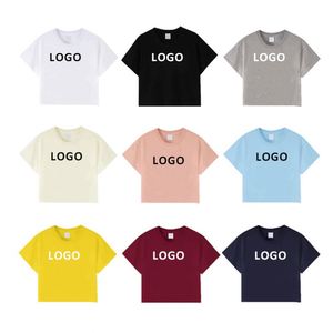 Custom 2025 Summer Women's Casual Crop <b>Top</b> Comfortable <b>Loose</b> Short Sleeve T-shirt <b>Tops</b> Personalized Crop <b>Top</b> for Women - Product Image 1