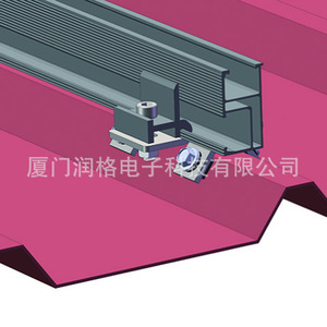 Pince de fixation solaire en aluminium pour toiture en tôle ondulée avec traitement de surface par sablage - Product Image 3