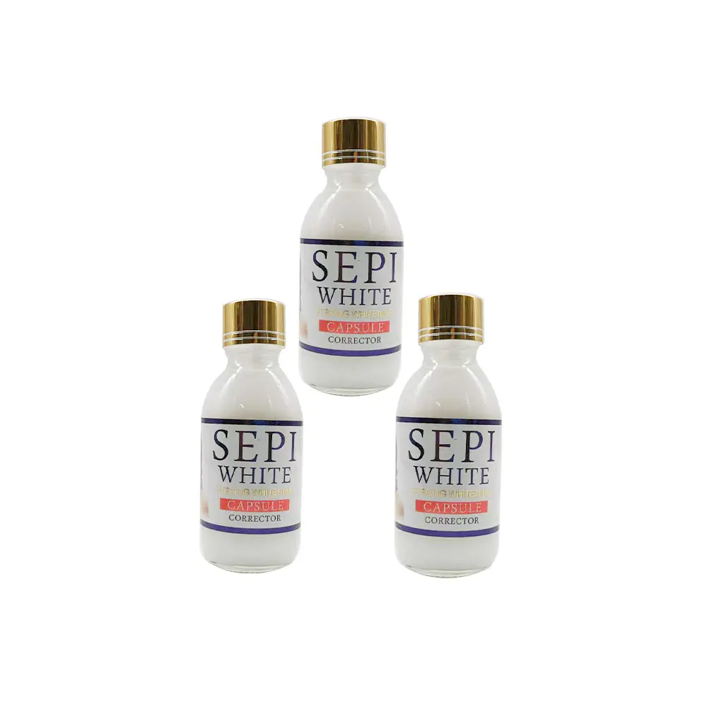 Serum SEPI pelembap pemutih kuat alami organik 120ml untuk kulit hitam membuat kulit menjadi putih & terlihat lebih muda.