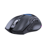 Mouse Gaming Kabel 12800 DPI Logo Kustom 9 Tombol Kabel Terjalin RGB Backlit Presisi Tinggi Optik untuk PC Gamer Pabrik