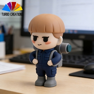Figurine d'action Kawaii 3D en PVC, modèle miniature de dessin animé, jouet de décoration, fabrication sur mesure en usine depuis 15 ans - Product Image 1
