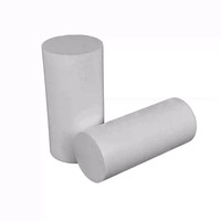 Barre en PTFE vierge de 10 à 300 mm de diamètre, barre en téflon haute performance, plastique technique pour l'isolation des batteries de véhicules électriques et les matériaux 5G