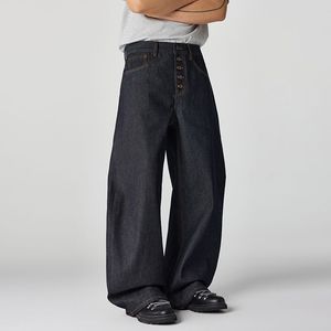 Jeans de Alta Calidad con Cinco Botones, Corte Slim, Tejido Grueso, Pierna Ancha y Corte Curvo que No se Destiñen / Aptos para Hombres y Mujeres - Product Image 3