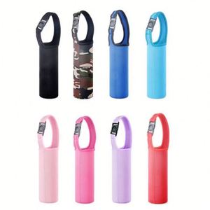 Sac isotherme personnalisé en néoprène pour enfants, porte-bouteille étanche pour eau chaude, support de boisson à bandoulière avec fonction de portage transversal - Product Image 2