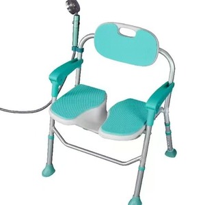 Chaise de douche en alliage d'aluminium rose, design antidérapant pour personnes âgées, adultes enceintes, patients victimes d'AVC, hémiplégie, sécurité dans la salle de bain - Product Image 5