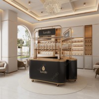 Sundo Maßgefertigter Parfüm-Präsentationsschrank mit LED-Beleuchtung, Duft-Vitrine, Glas-Spenderbar, Langlebiges Wasserdichtes Design für Geschäfte